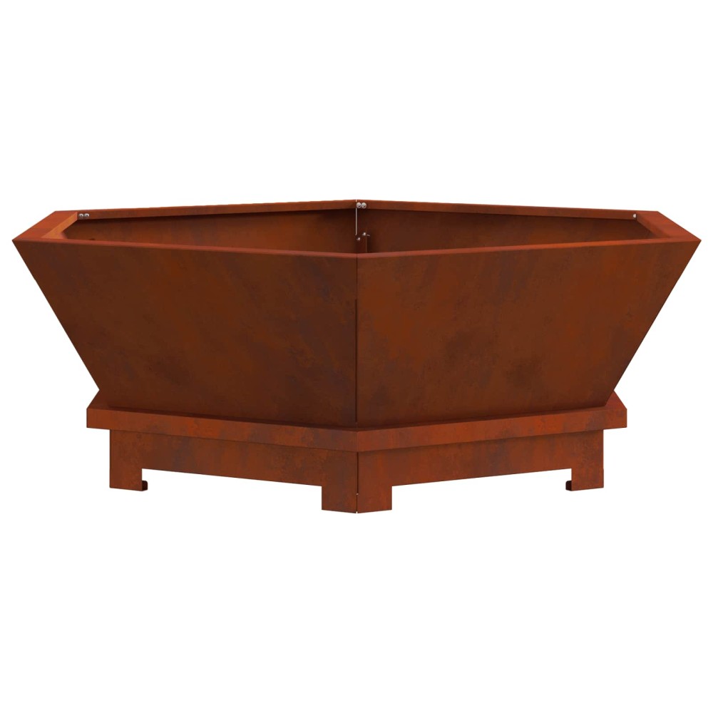 vidaXL Φωτιά Μπολ Σκ rusty 75 x 75 x 28 εκ. Ατσάλι Σκληρυθέν στον Αέρα