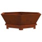 vidaXL Φωτιά Μπολ Σκ rusty 75 x 75 x 28 εκ. Ατσάλι Σκληρυθέν στον Αέρα