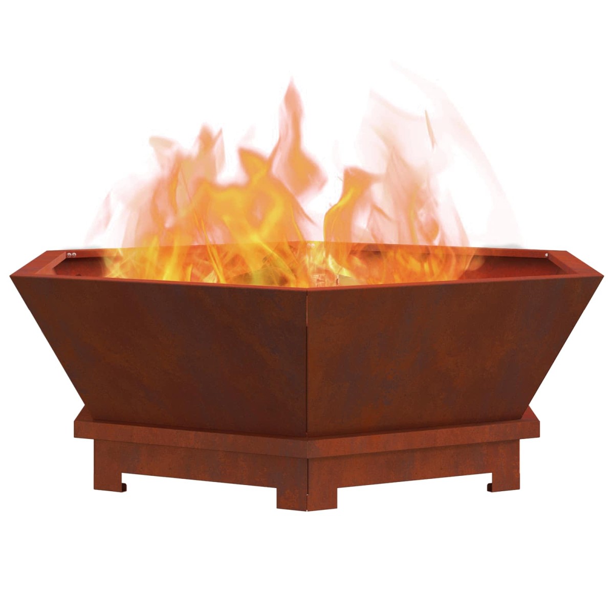 vidaXL Φωτιά Μπολ Σκ rusty 75 x 75 x 28 εκ. Ατσάλι Σκληρυθέν στον Αέρα