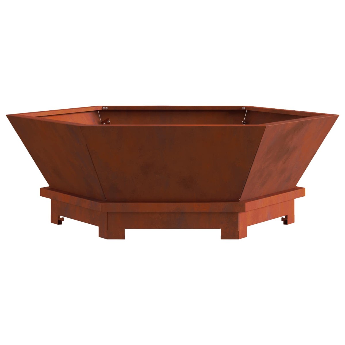vidaXL Φωτιά Μπολ Σκ rusty 75 x 75 x 28 εκ. Ατσάλι Σκληρυθέν στον Αέρα