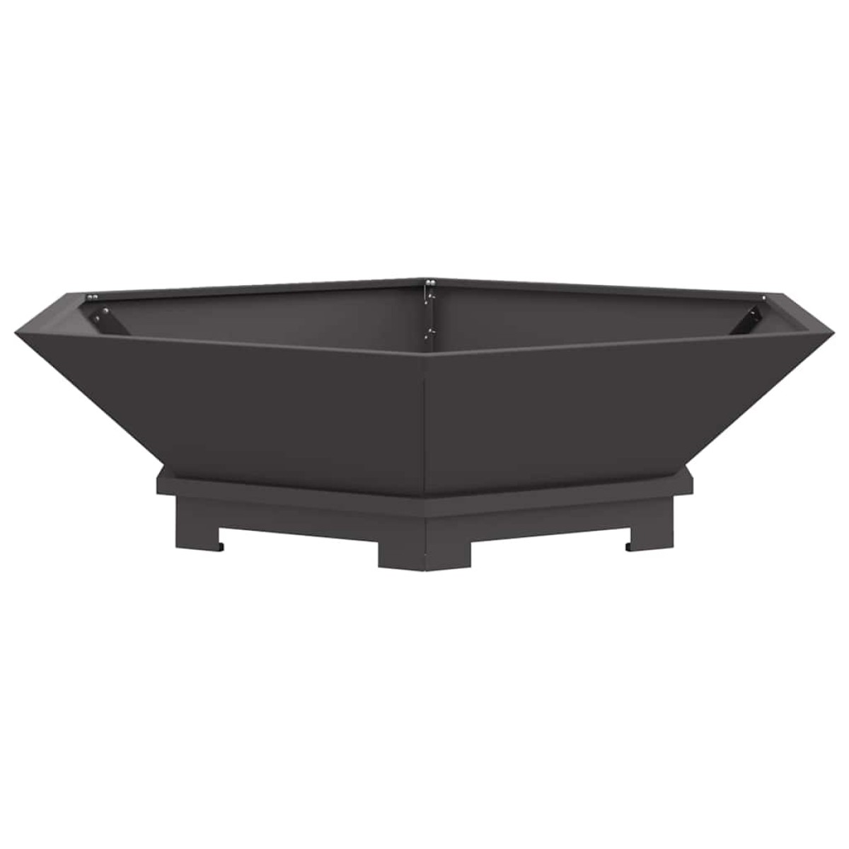 vidaXL Φωτιά Μπολ Μαύρο 100 x 100 x 28 εκ. Ατσάλι Σκληρυθέν στον Αέρα