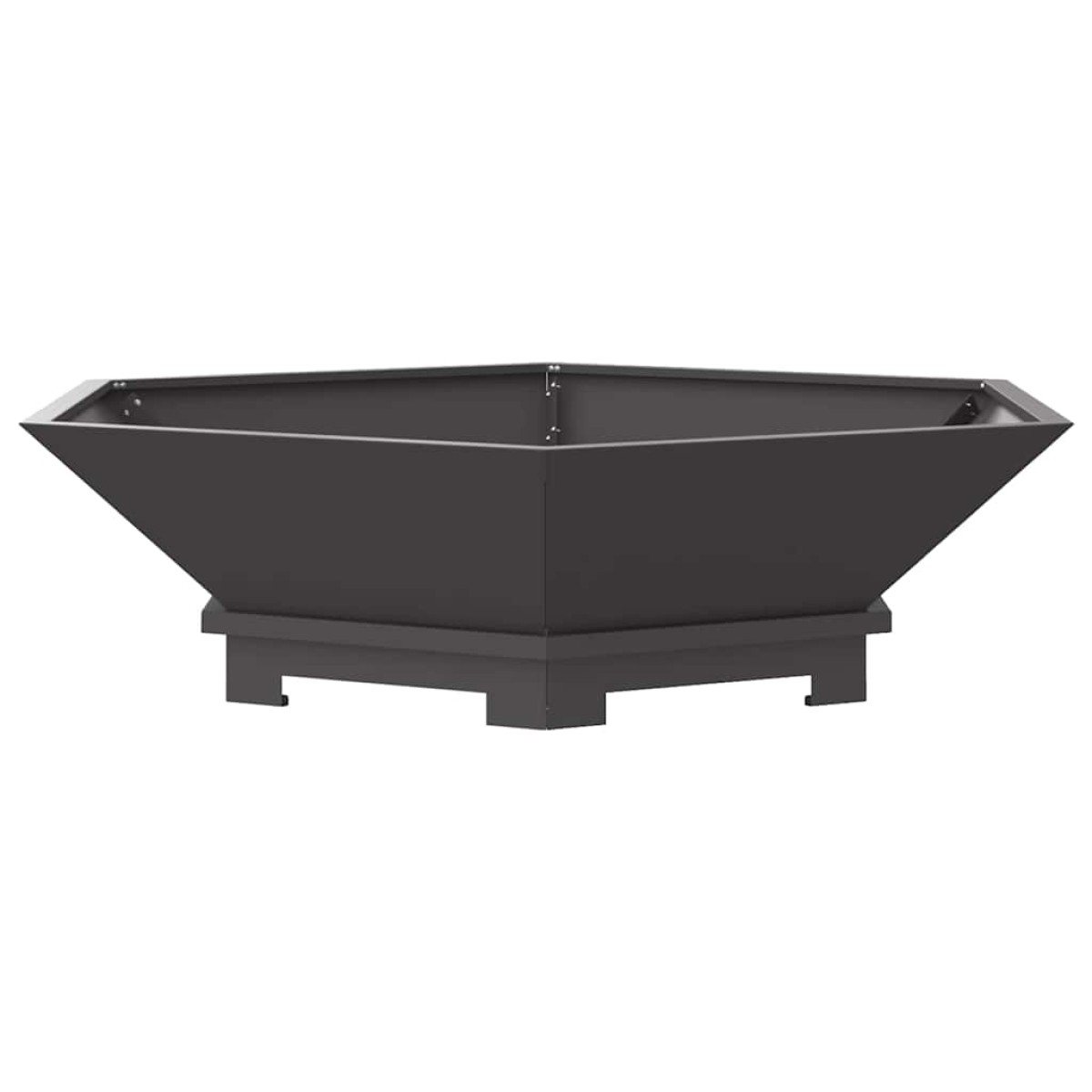 vidaXL Φωτιά Μπολ Μαύρο 100 x 100 x 28 εκ. Ατσάλι Σκληρυθέν στον Αέρα