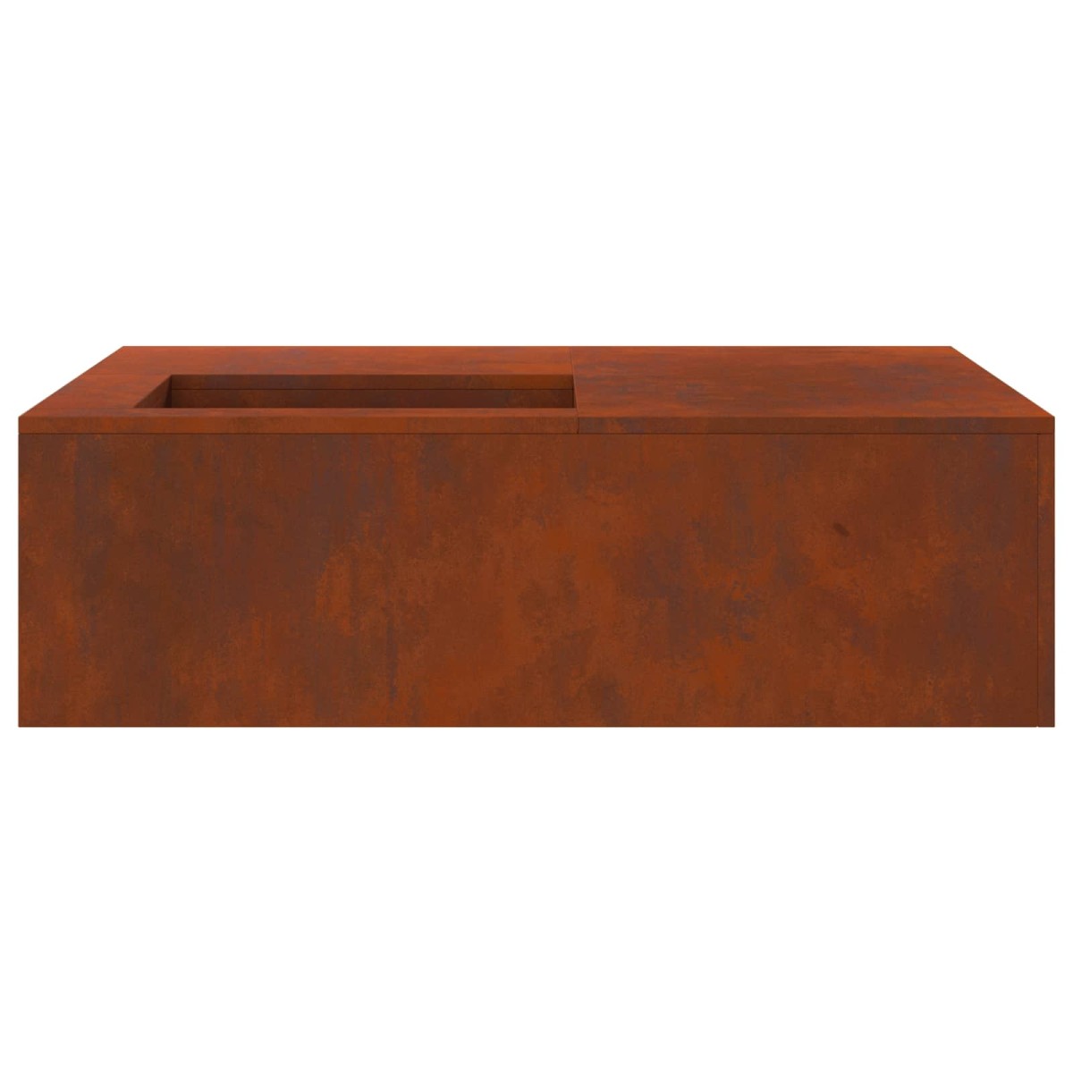 vidaXL Φωτιά Σκ rusty 100 x 100 x 30 cm Ατσάλι Σκληρυθέν στον Αέρα