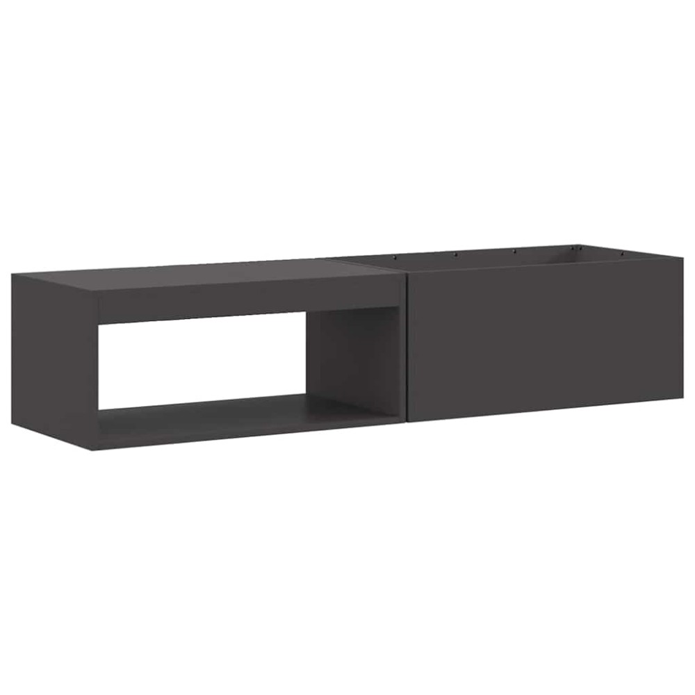 vidaXL Φωτιά Μπολ Μαύρο 160 x 45 x 35 εκ Ατσάλι Σκληρυθέν στον Αέρα