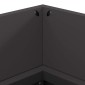 vidaXL Φωτιά Μπολ Μαύρο 160 x 45 x 35 εκ Ατσάλι Σκληρυθέν στον Αέρα