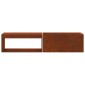 vidaXL Φωτιά Μπολ Σκ rusty 160 x 45 x 35 εκ Ατσάλι Σκληρυθέν στον Αέρα