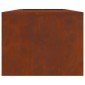 vidaXL Φωτιά Μπολ Σκ rusty 160 x 45 x 35 εκ Ατσάλι Σκληρυθέν στον Αέρα