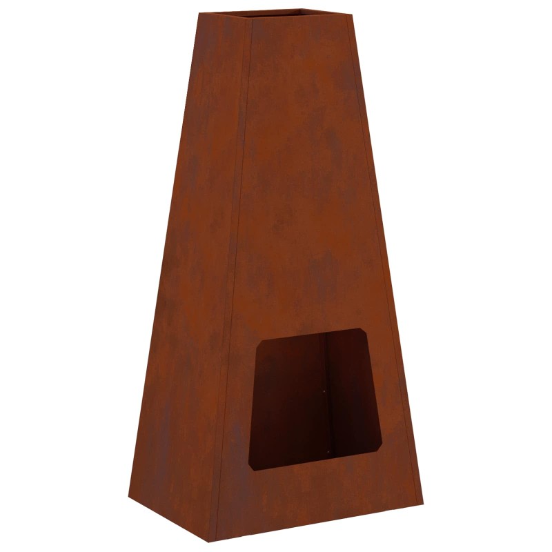 vidaXL Φωτιά σε μπολ Σκ rusty Ατσάλι Σκληρυθέν στον Αέρα