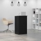 vidaXL Γραφείο υποδοχής Μαύρο 55x50x103,5 cm Κατασκευασμένο ξύλο