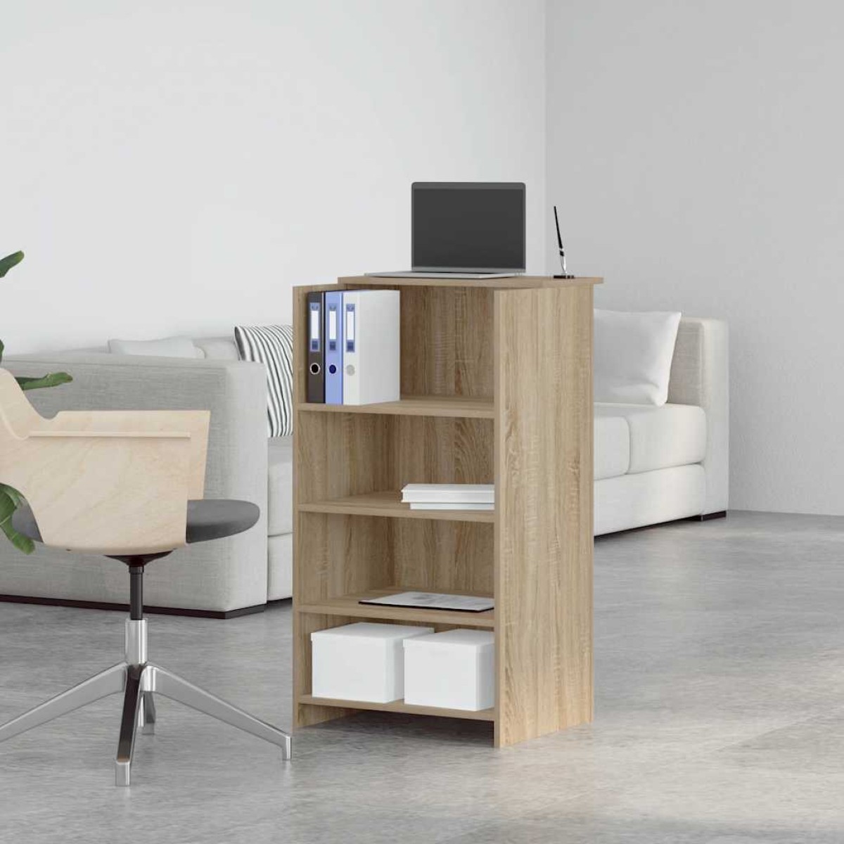 vidaXL Γραφείο Υποδοχής από Ξύλο Sonoma Δρυς 55x50x103,5 εκ. από Τεχνητό Ξύλο