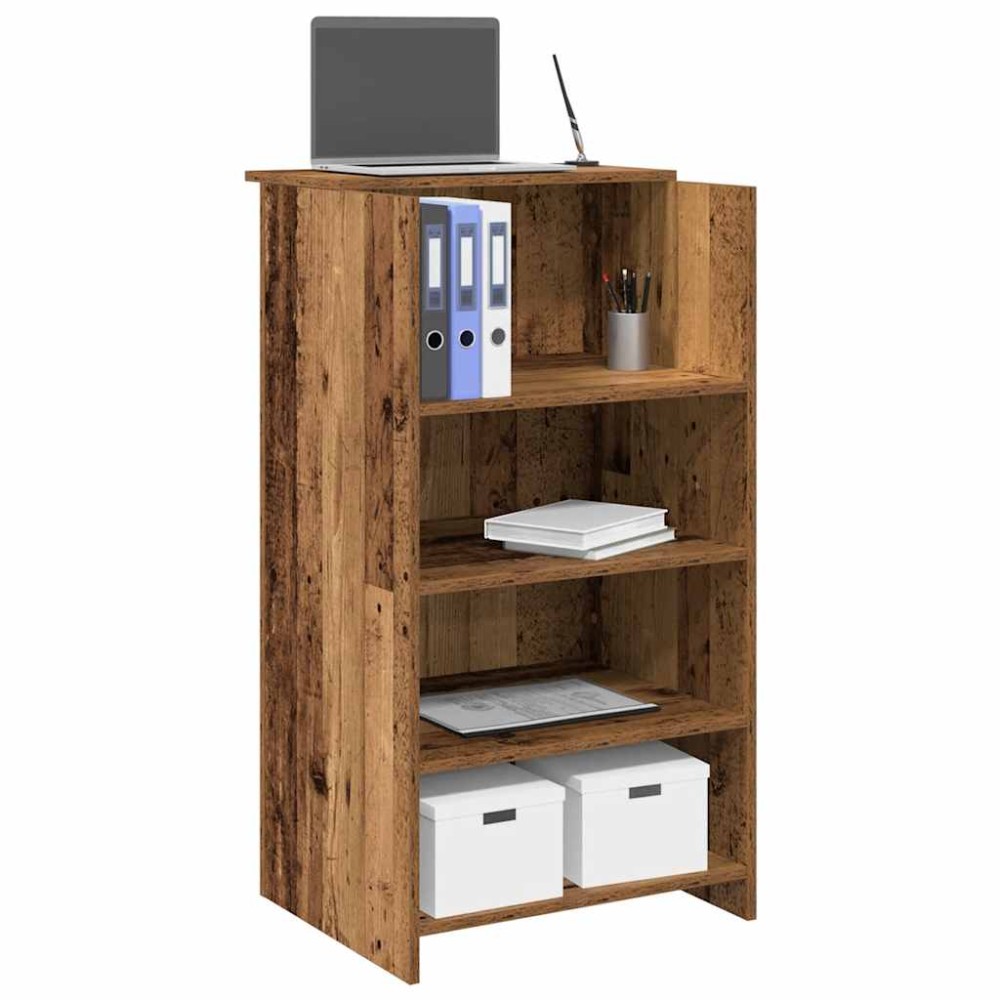 vidaXL Γραφείο υποδοχής Παλιό Ξύλο 55x50x103,5 εκ. Επεξεργασμένο Ξύλο