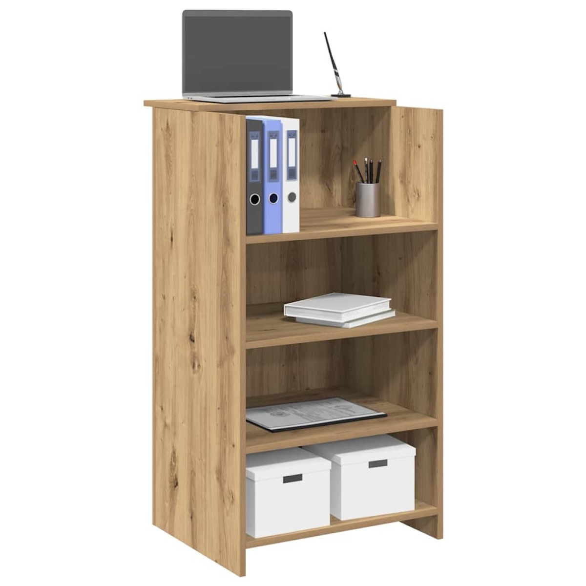 vidaXL Γραφείο υποδοχής 55x50x103,5 εκ. Επεξεργασμένο Ξύλο