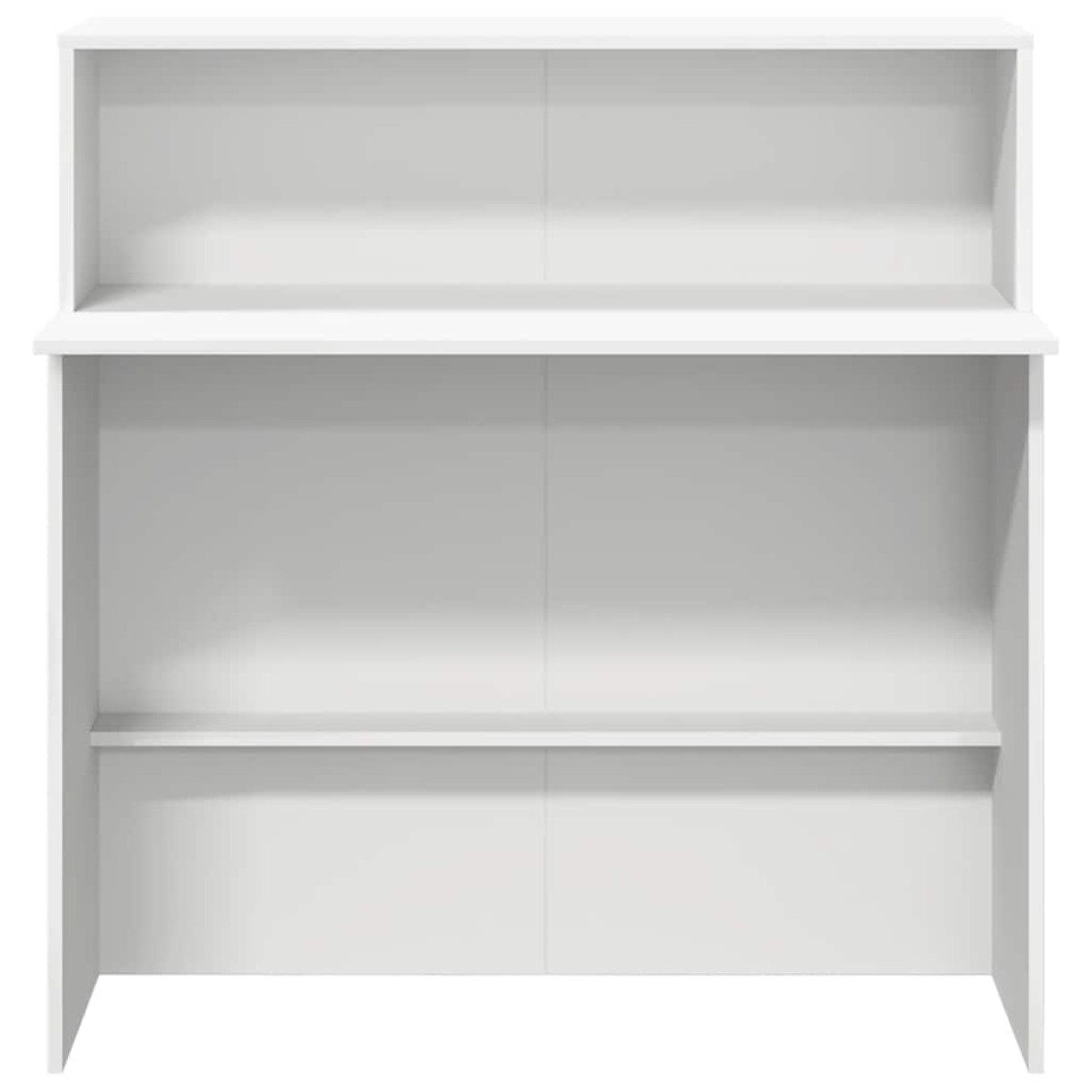 vidaXL Γραφείο Υποδοχής Λευκό 100x50x103,5 εκ. από Τεχνητό Ξύλο