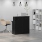 vidaXL Γραφείο υποδοχής Μαύρο 100x50x103,5 cm Κατασκευασμένο ξύλο