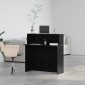 vidaXL Γραφείο υποδοχής Μαύρο 100x50x103,5 cm Κατασκευασμένο ξύλο