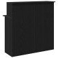 vidaXL Γραφείο υποδοχής Μαύρο 100x50x103,5 cm Κατασκευασμένο ξύλο