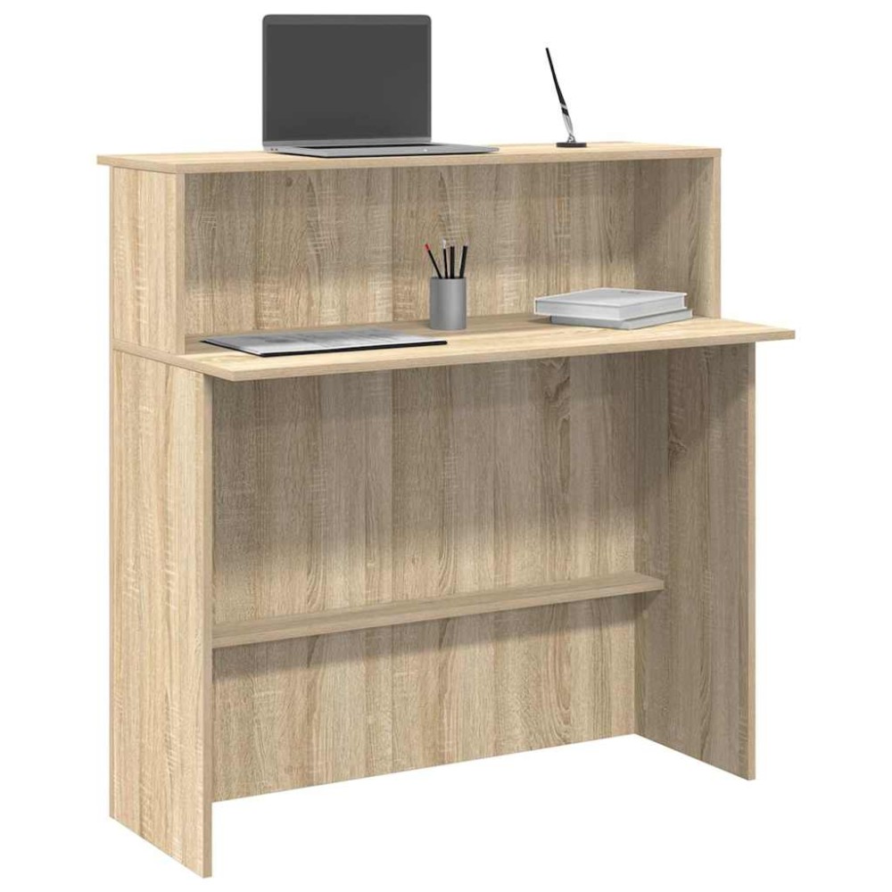 vidaXL Γραφείο Υποδοχής από Ξύλο Sonoma Δρυς 100x50x103,5 εκ. από Τεχνητό Ξύλο