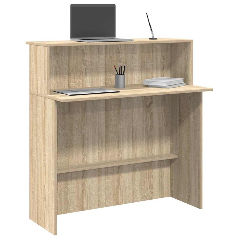 vidaXL Γραφείο Υποδοχής από Ξύλο Sonoma Δρυς 100x50x103,5 εκ. από Τεχνητό Ξύλο