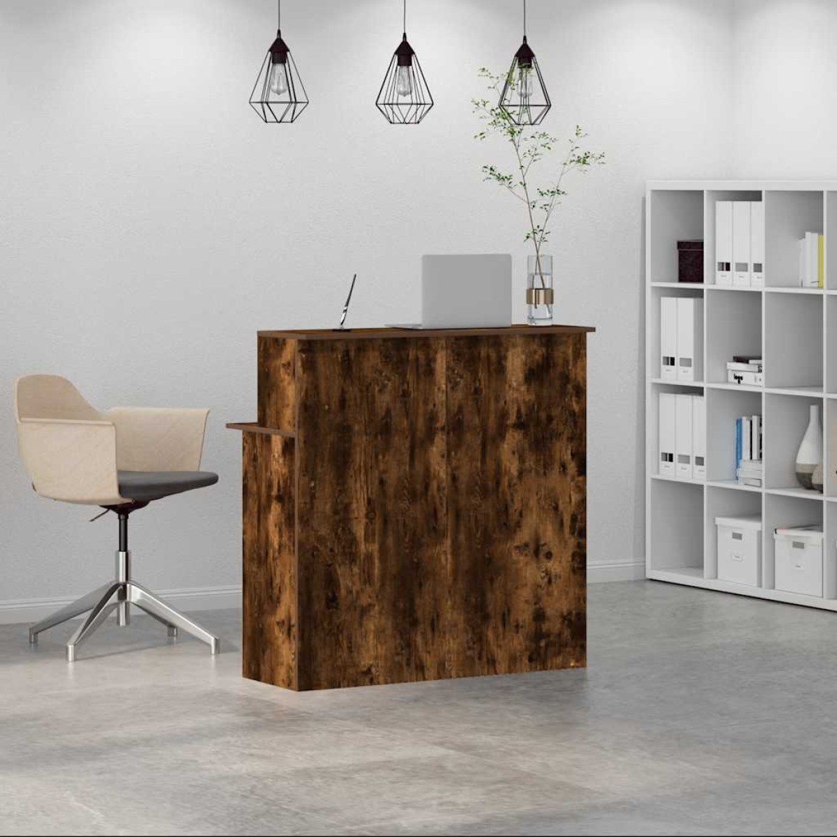 vidaXL Γραφείο υποδοχής 100x50x103,5 εκ. Επεξεργασμένο Ξύλο
