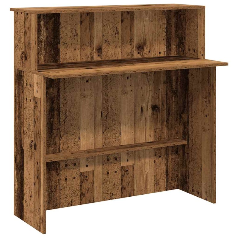 vidaXL Γραφείο υποδοχής Παλιό Ξύλο 100x50x103,5 εκ. Επεξεργασμένο Ξύλο