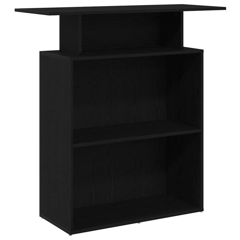 vidaXL Γραφείο Υποδοχής Μαύρο 100x40x104 εκ. από Τεχνητό Ξύλο