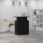 vidaXL Γραφείο Υποδοχής Μαύρο 100x40x104 εκ. από Τεχνητό Ξύλο