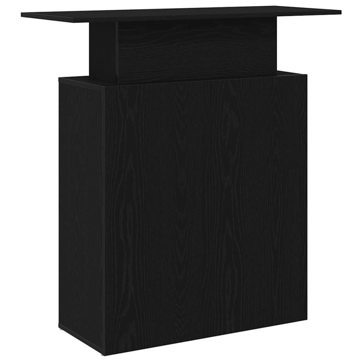 vidaXL Γραφείο Υποδοχής Μαύρο 100x40x104 εκ. από Τεχνητό Ξύλο
