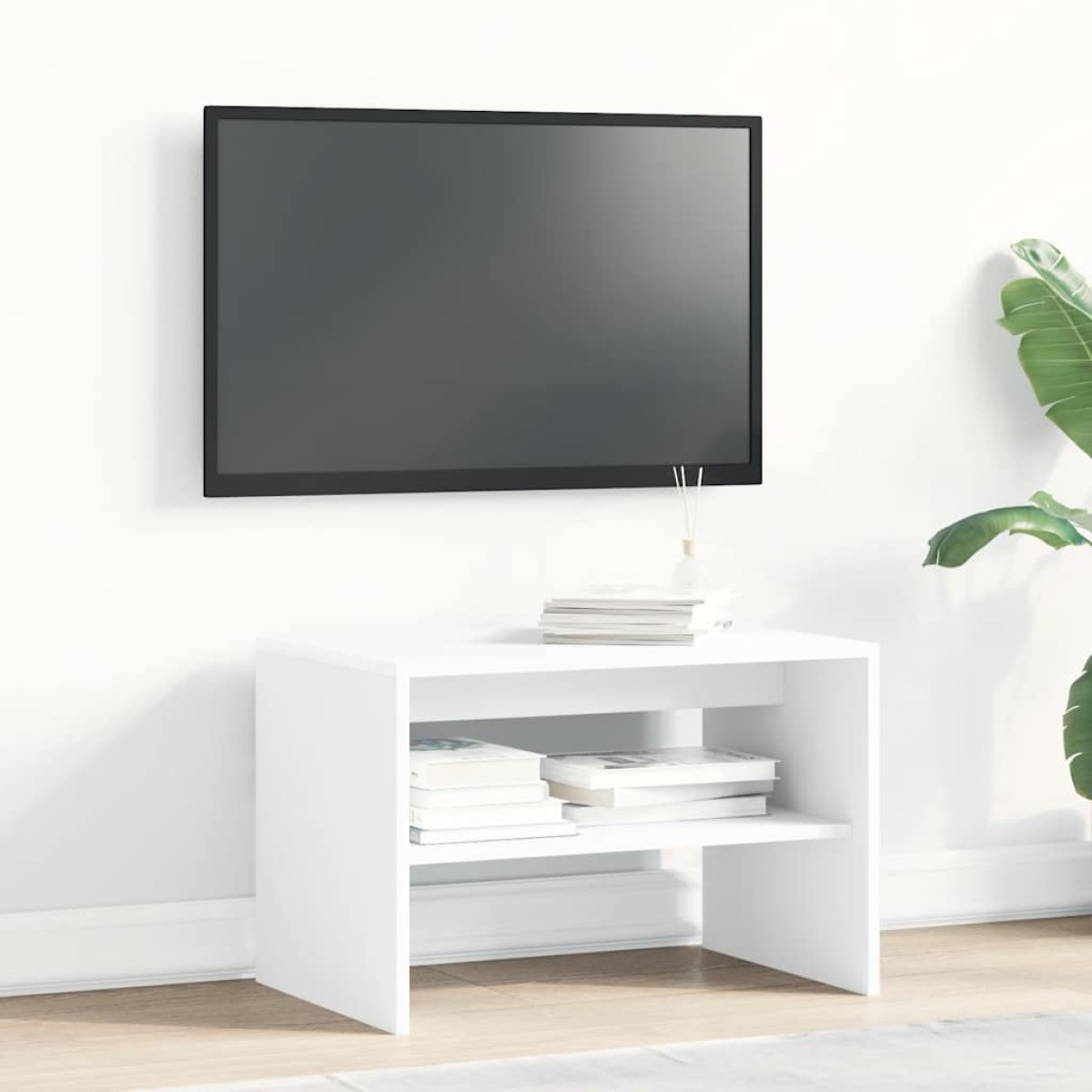 ντουλάπι τηλεόρασης vidaXL Λευκό 60x40x40 cm Κατασκευασμένο ξύλο