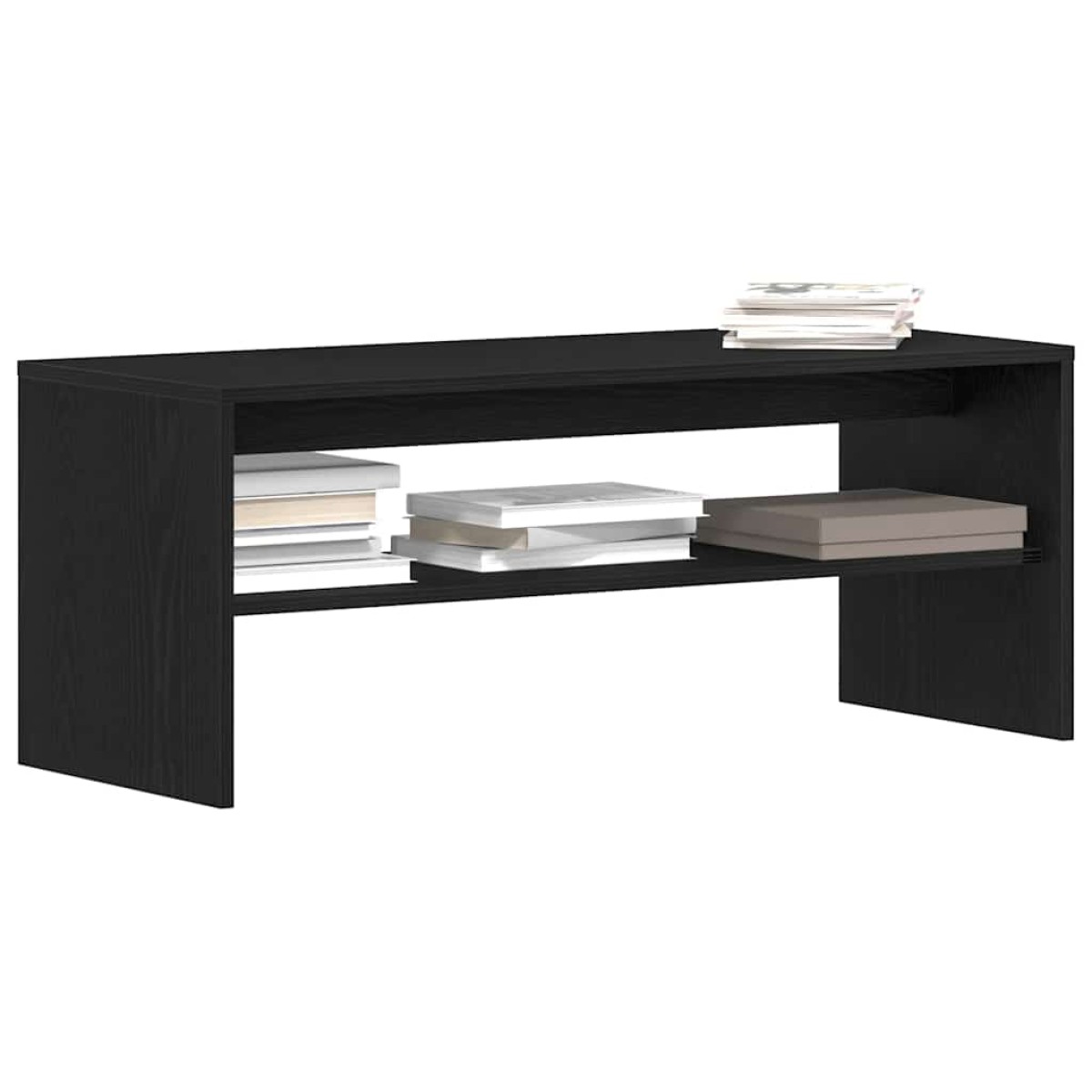 ντουλάπι τηλεόρασης vidaXL Μαύρη δρυς 100x40x40 cm Κατασκευασμένο ξύλο