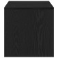 ντουλάπι τηλεόρασης vidaXL Μαύρη δρυς 100x40x40 cm Κατασκευασμένο ξύλο