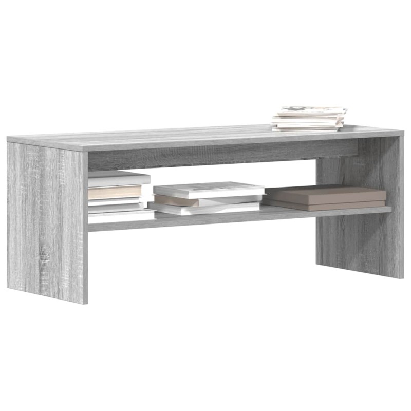 vidaXL Έπιπλο Τηλεόρασης Γκρι Sonoma 100x40x40 εκ. από Επεξεργ. Ξύλο