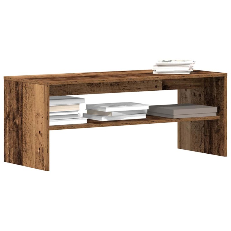 vidaXL Έπιπλο Τηλεόρασης Παλιό Ξύλο 100 x 40 x 40 εκ. από Μοριοσανίδα