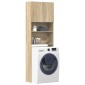 vidaXL Ντουλάπι Πλυντηρίου Χρώμα Sonoma Δρυς 64x24x190 εκ Επεξ. Ξύλο