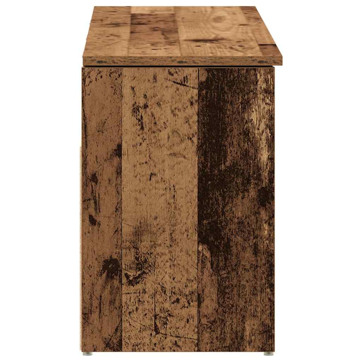 Πάγκος παπουτσιών vidaXL Παλαιό ξύλο 102x30,5x45 cm Ξύλο μηχανής