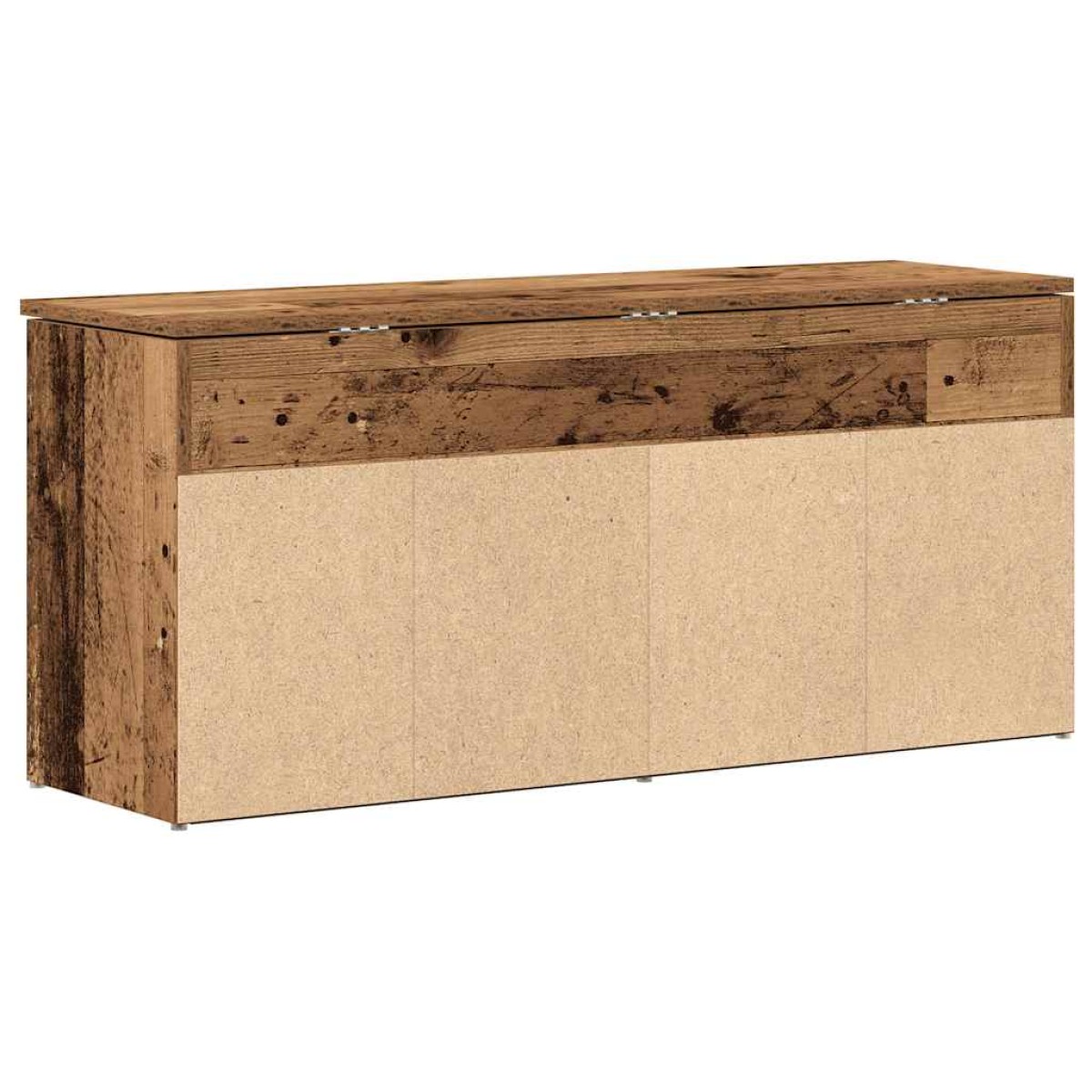 Πάγκος παπουτσιών vidaXL Παλαιό ξύλο 102x30,5x45 cm Ξύλο μηχανής