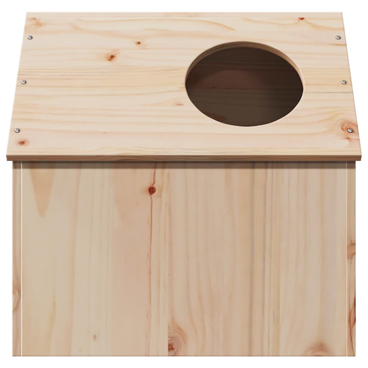 vidaXL Σπίτι για γάτες 41x50x50 cm από μασίφ ξύλο πεύκο