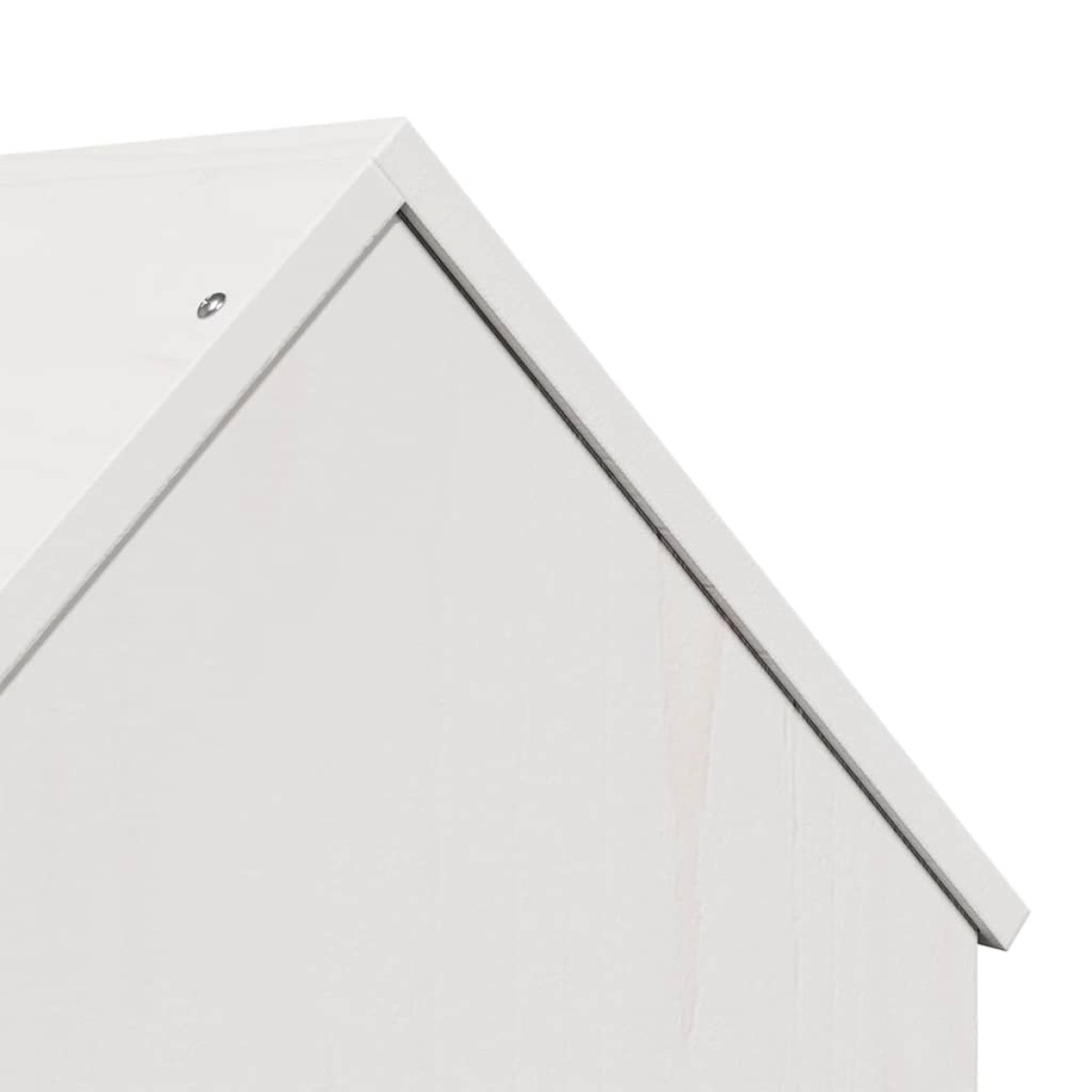 vidaXL σπιτάκι για γάτες λευκό 41x50x50 cm από μασίφ ξύλο πεύκο