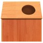 vidaXL Σπίτι για γάτες Wax Brown 41x50x50 cm Στερεό ξύλο πεύκο