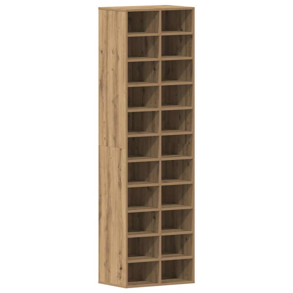 vidaXL Ντουλάπι παπουτσιών Artisan Oak 54x34x183cm Κατασκευασμένο ξύλο