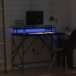 vidaXL Γραφείο Μαύρη Οξυά 100 x 50 x 86,5 εκ Επεξεργασμένο Ξύλο