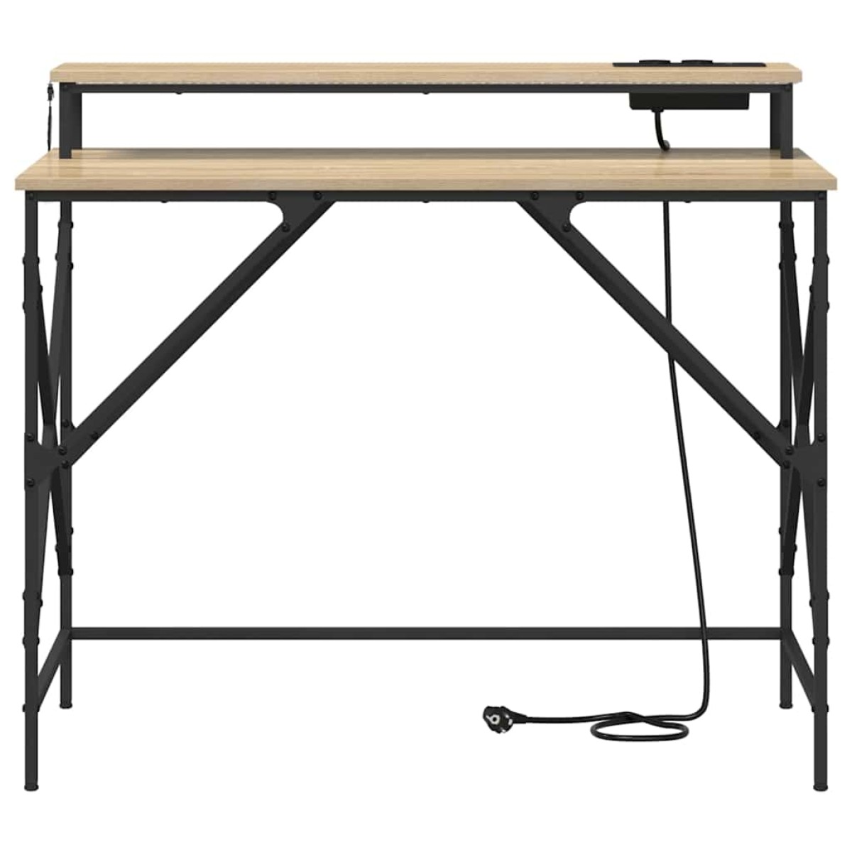 vidaXL Γραφείο Δρύς Sonoma 100 x 50 x 86,5 εκ Επεξεργασμένο Ξύλο