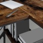 vidaXL Γραφείο Καπνιστό Δρύς 120 x 79 x 86,5 εκ. Επεξεργασμένο Ξύλο