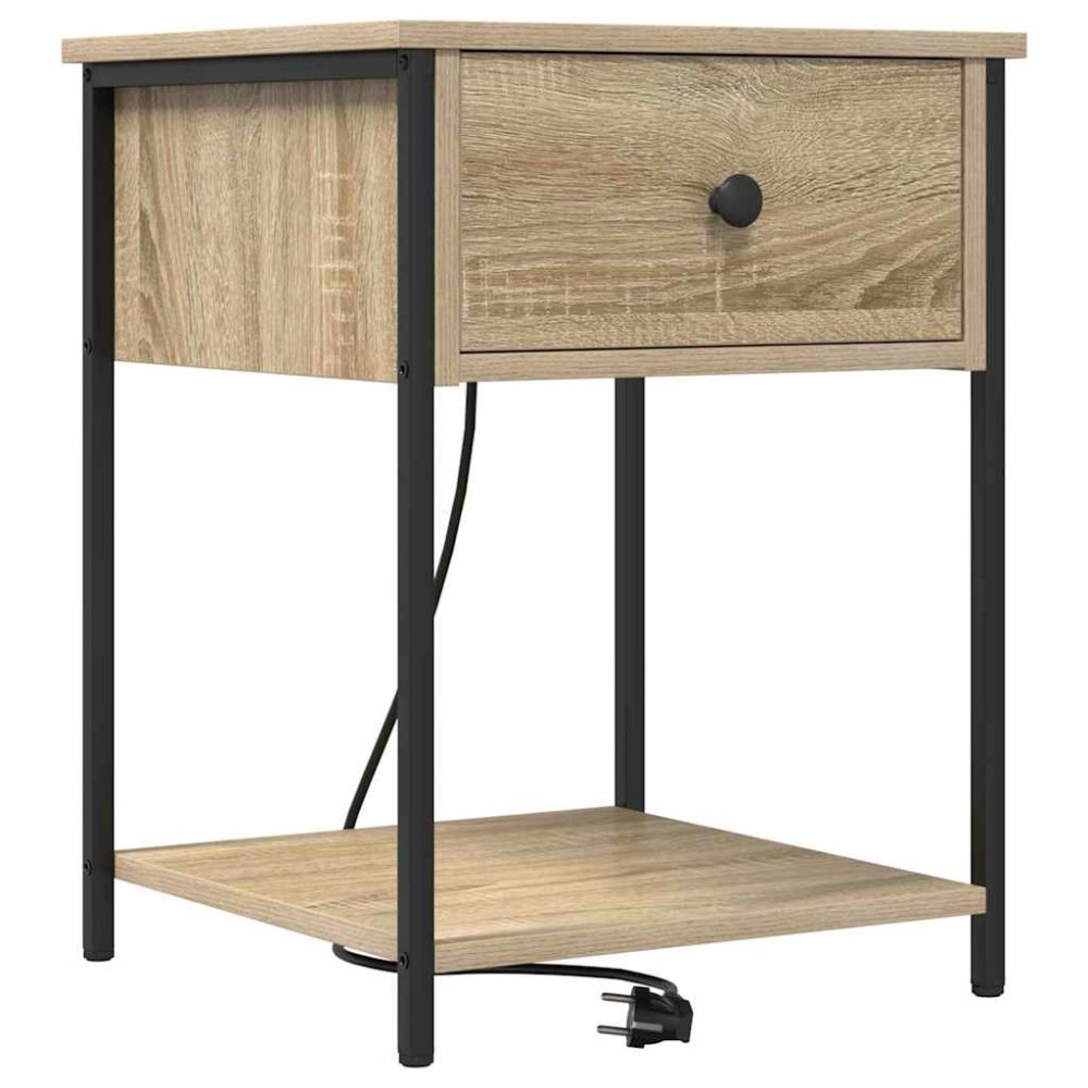 vidaXL Κομοδίνο Δρύς Sonoma 42 x 41 x 56 εκ. Επεξεργασμένο Ξύλο