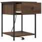 vidaXL Κομοδίνο Καφέ δρυς 42 x 41 x 56 εκ. Επεξεργασμένο Ξύλο