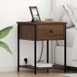 vidaXL Κομοδίνο Καφέ δρυς 42 x 41 x 56 εκ. Επεξεργασμένο Ξύλο