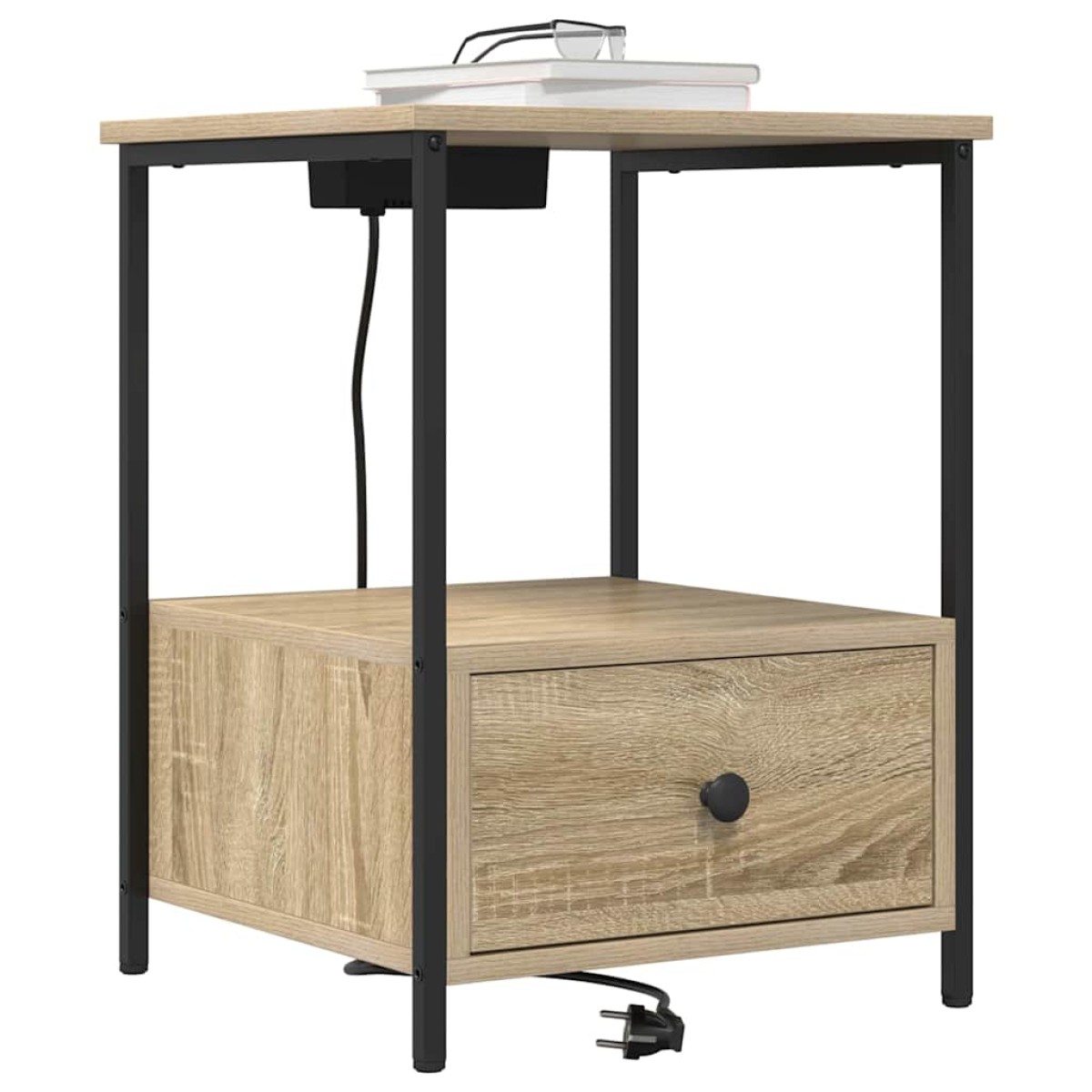 vidaXL Κομοδίνο Δρύς Sonoma 42 x 41 x 56 εκ. Επεξεργασμένο Ξύλο