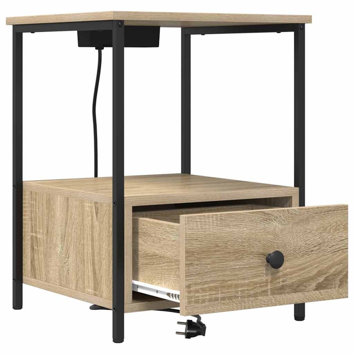 vidaXL Κομοδίνο 2 τμχ. Δρύς Sonoma 42 x 41 x 56 εκ. Επεξεργασμένο Ξύλο
