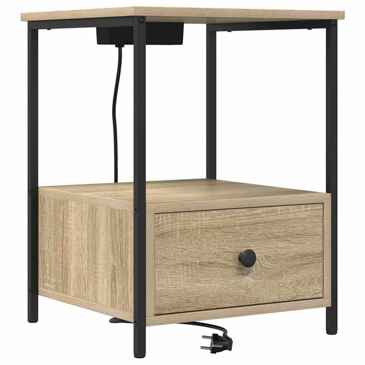 vidaXL Κομοδίνο 2 τμχ. Δρύς Sonoma 42 x 41 x 56 εκ. Επεξεργασμένο Ξύλο