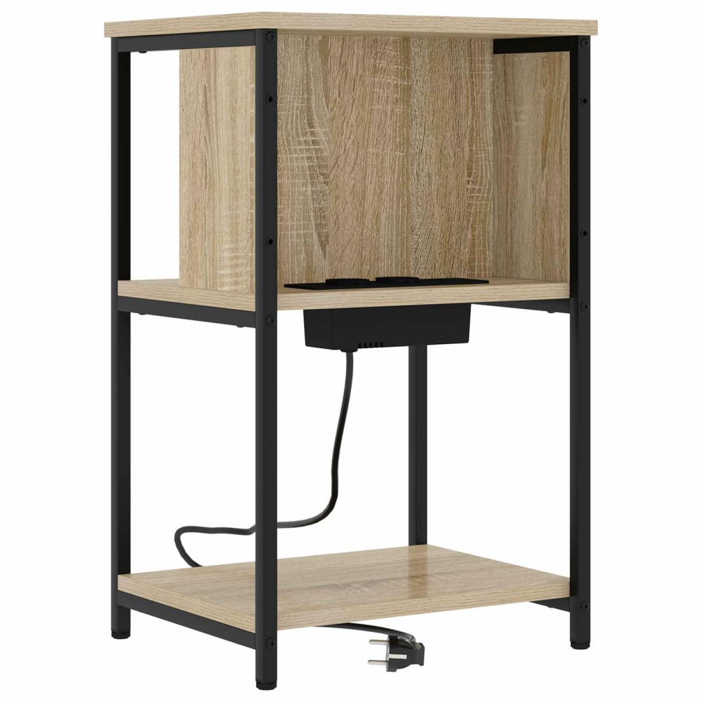 vidaXL Κομοδίνο Δρύς Sonoma 38 x 31 x 61 εκ Επεξεργασμένο Ξύλο