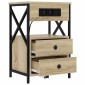vidaXL Κομοδίνο 2 τμχ. Δρύς Sonoma 40 x 31 x 60 εκ. Επεξεργασμένο Ξύλο